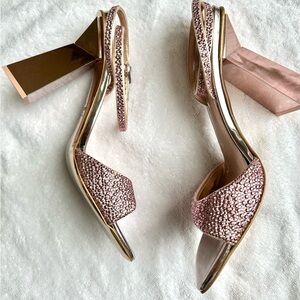 VALENTINO HYPER ONE STUD HEEL WITH CRYSTALS 105MM SIZE 37